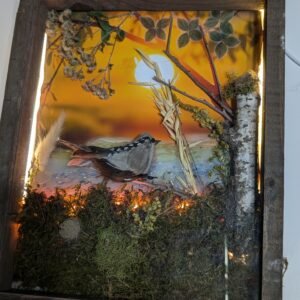 PXL_20250907_231517754.PORTRAIT.ORIGINAL Morning Birdsong Shadow Box (8x8)